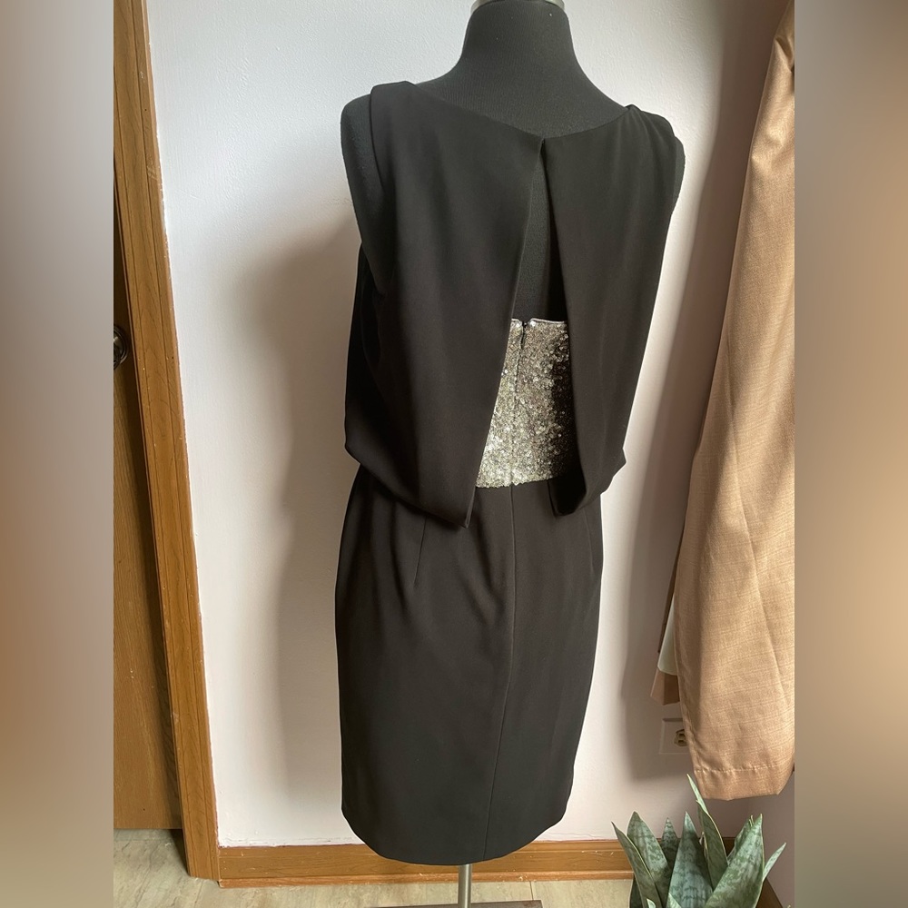 Trina Turk sequin back cowl neck dress